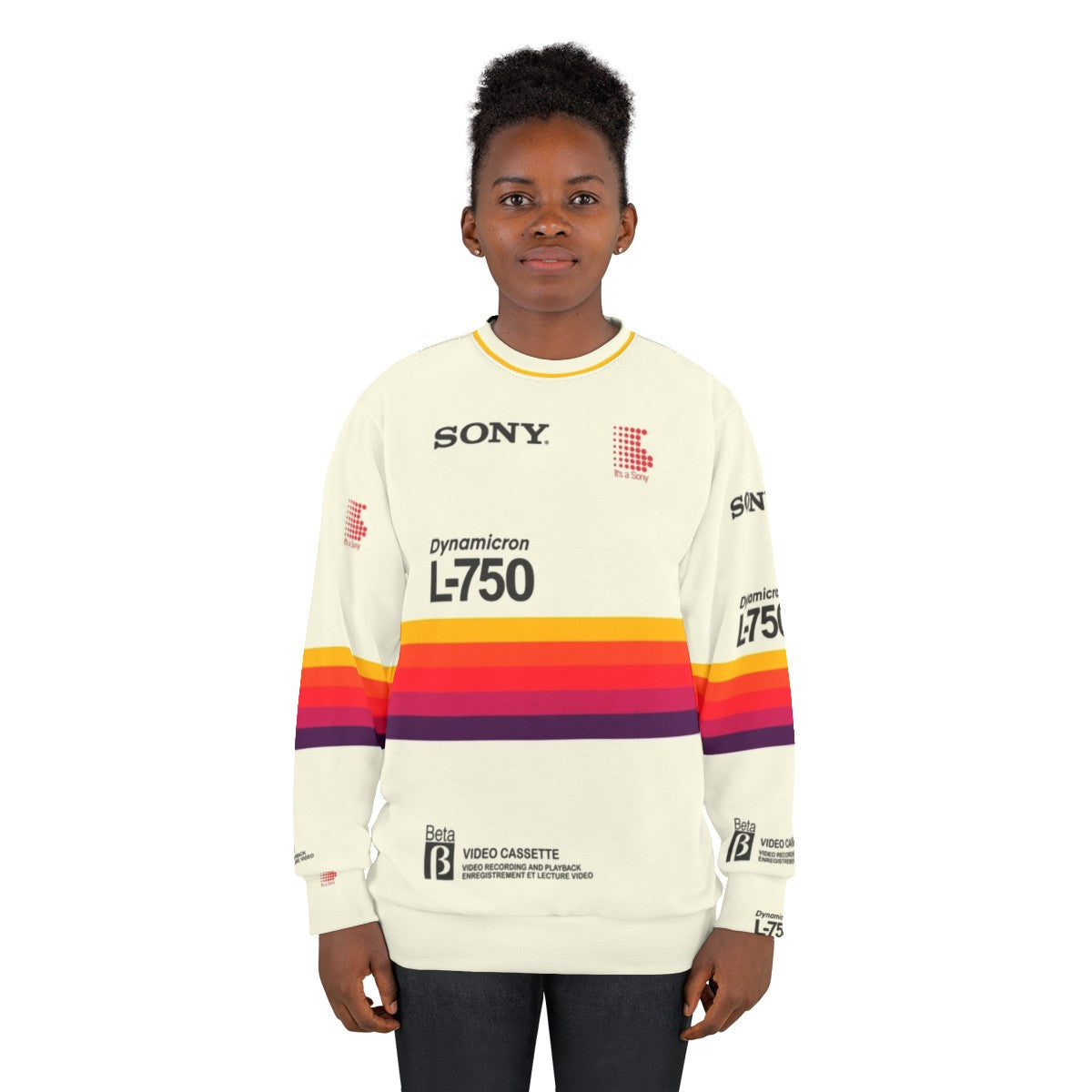 Retro Sony VHS Betamax 90s Sweatshirt - women