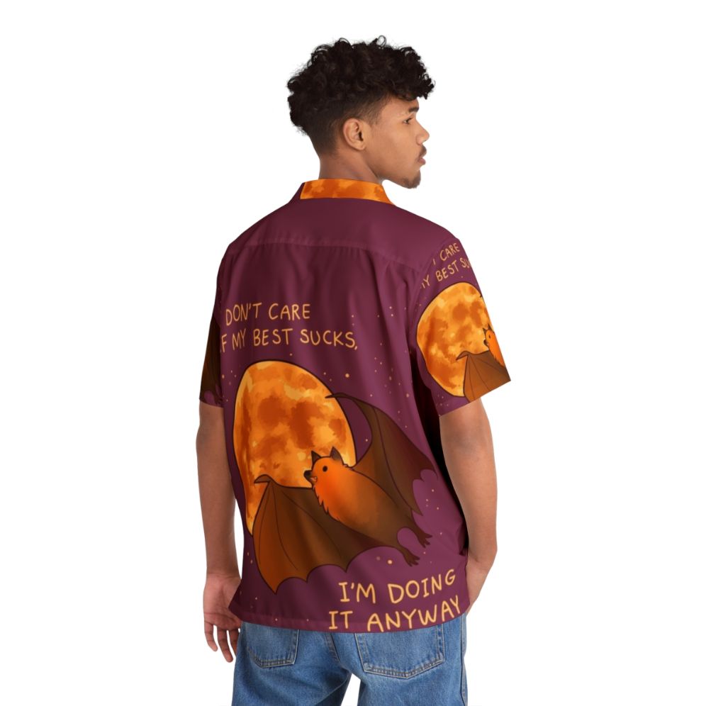 Flying Fox Bat Hawaiian Shirt for Mental Health and Positive Mindset - People Back