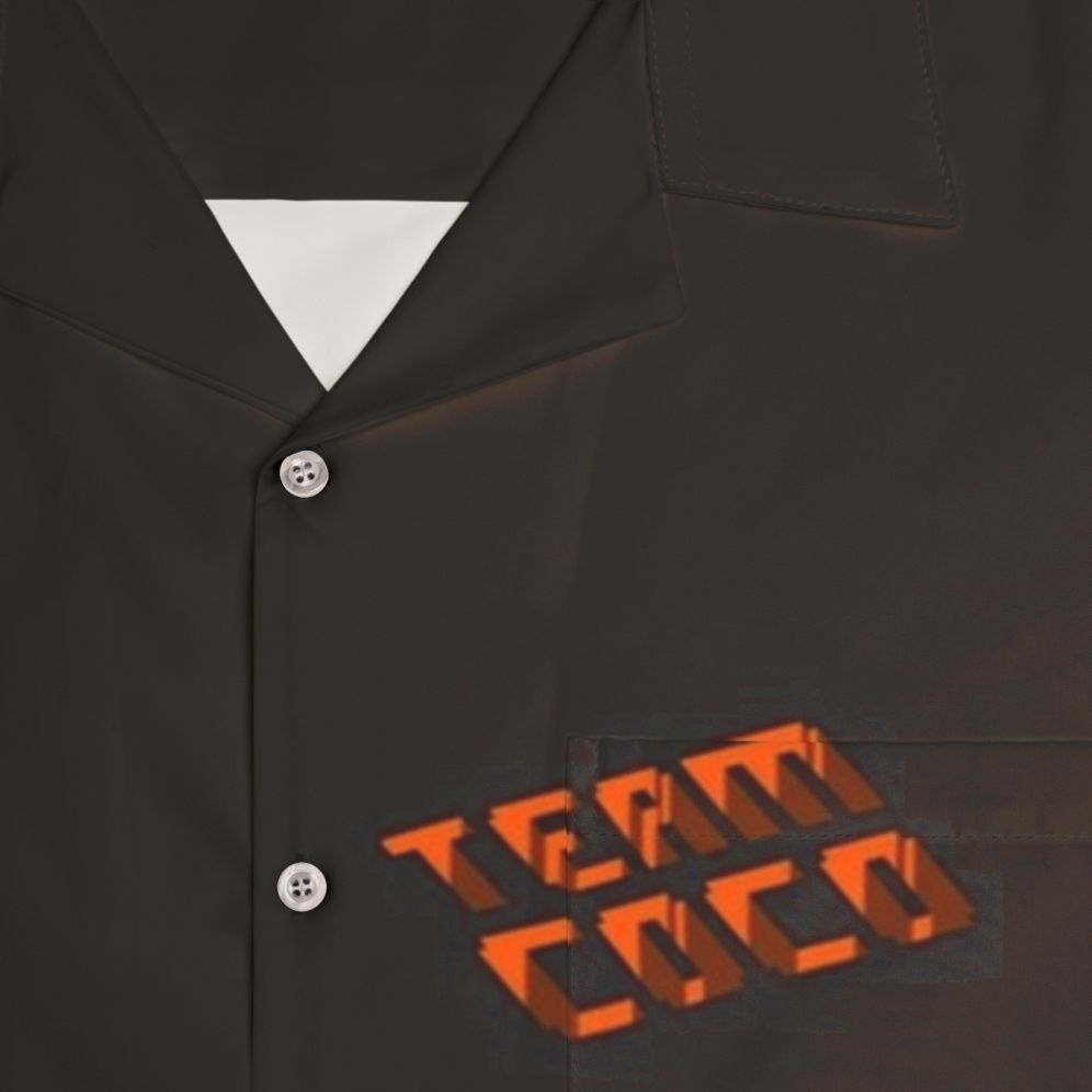 Team Coco Isometric Hawaiian Shirt - Detail