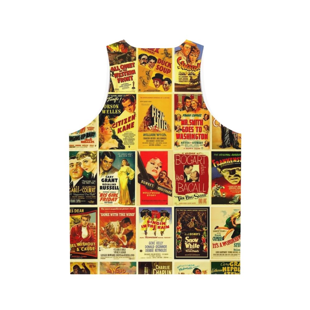 Vintage Classic Hollywood Movie Posters Unisex Tank Top - Back