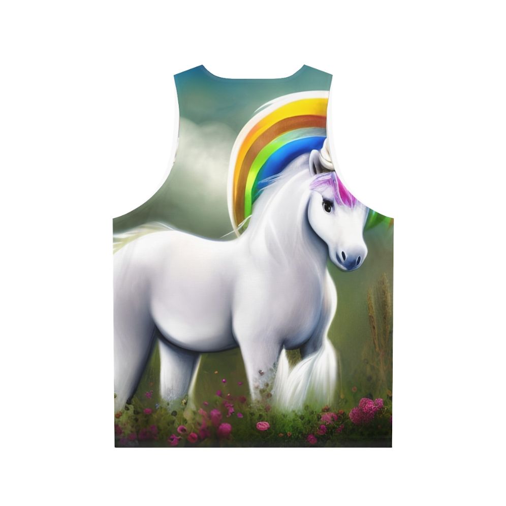 Unisex Legendary Unicorn Fantasy Tank Top - Back