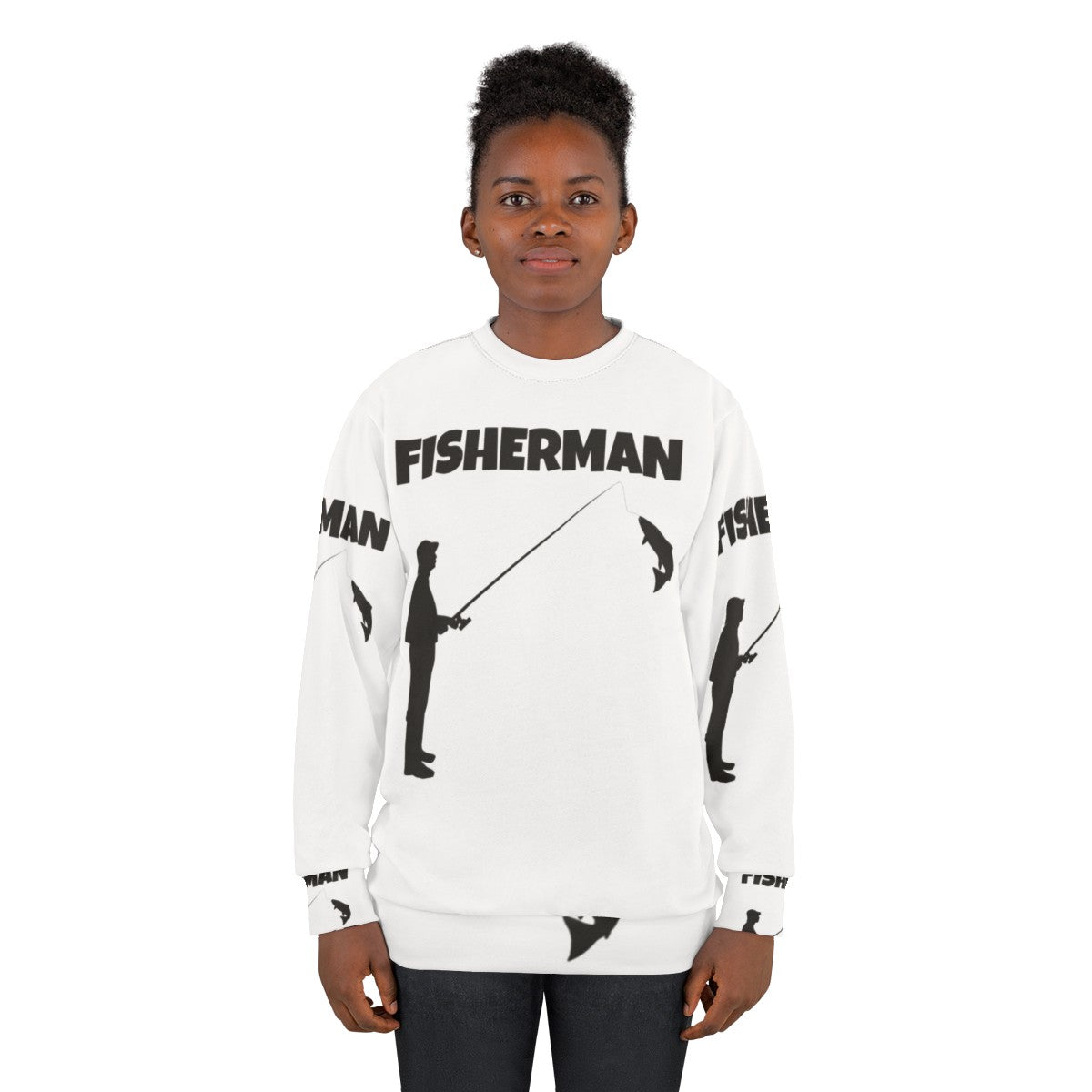 Fisherman sweatshirt for outdoor enthusiasts and sports fans - women