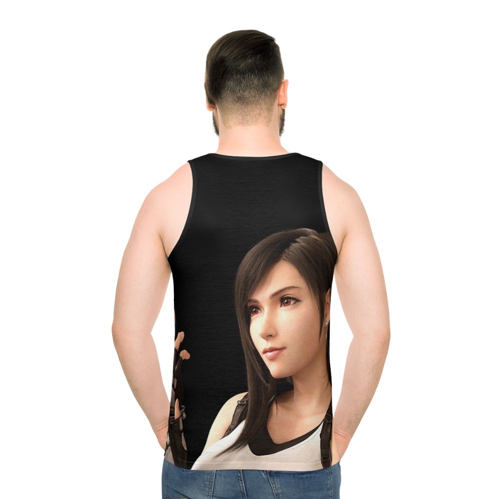 Tifa Lockhart Unisex Gaming Tank Top - men back