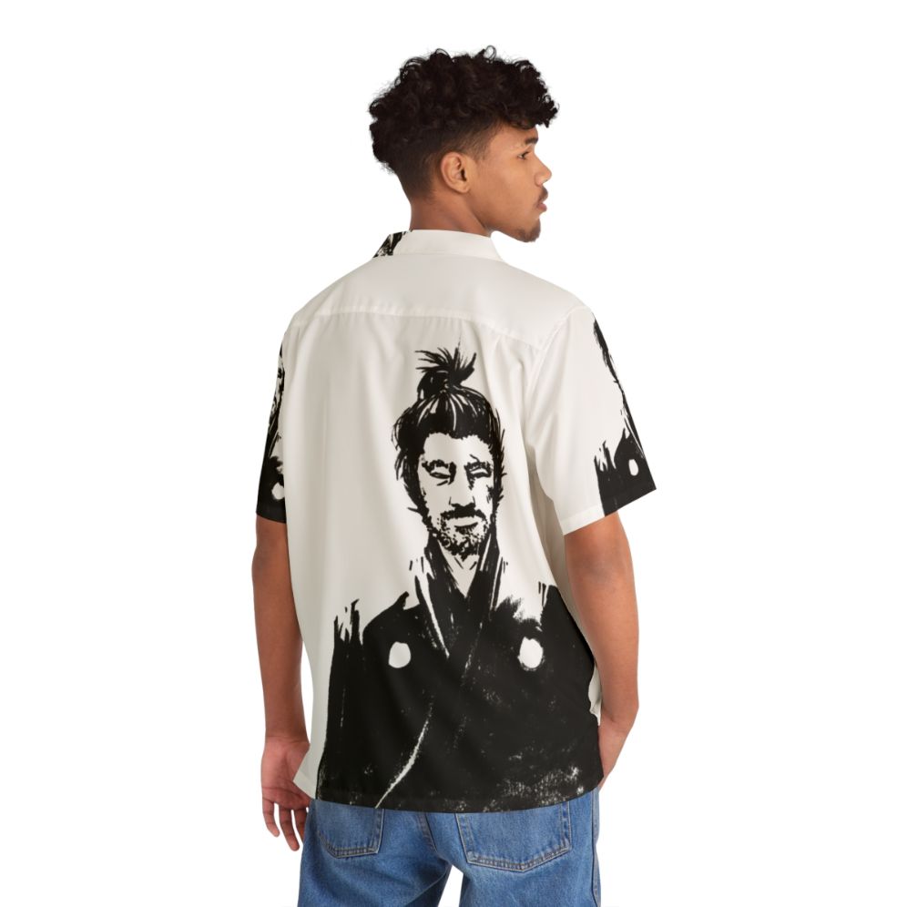 Yojimbo Hawaiian Shirt with Samurai Movie Inspiration - People Back