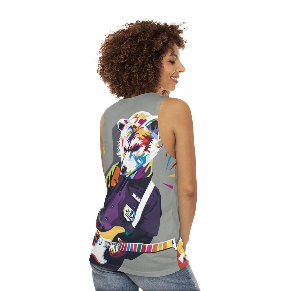 Man With A Mission Band Inspired Unisex Tank Top - women back