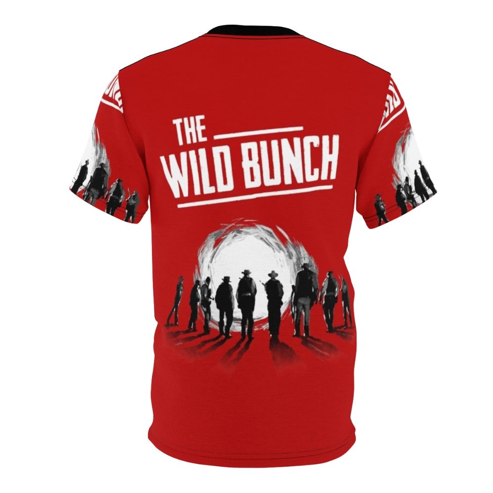 Vintage-style t-shirt featuring the classic 1969 western film "The Wild Bunch" - Back