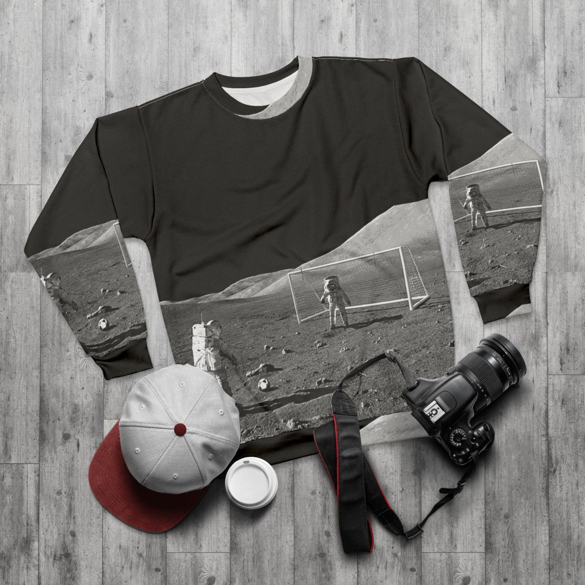 Apollo Astronaut Football Sweatshirt - flat lay