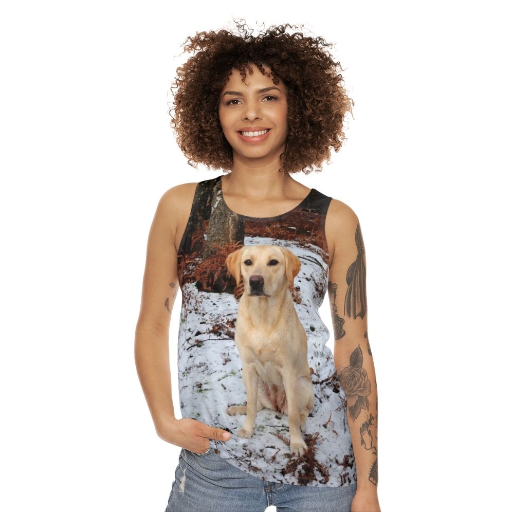 Yellow Labrador Retriever Unisex Tank Top - women