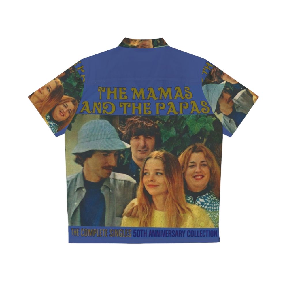 Vintage Hawaiian shirt with The Mamas and The Papas inspired design - Back