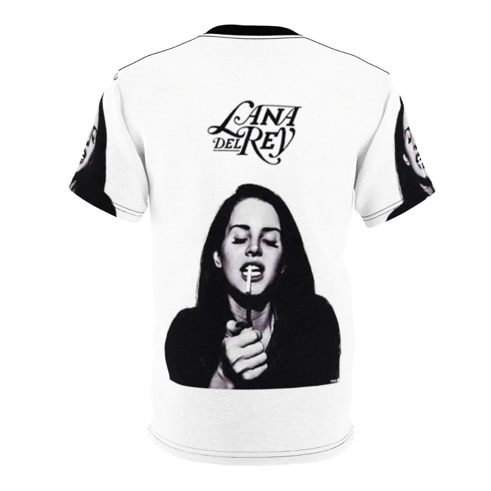 Retro-style graphic t-shirt featuring Lana Del Rey and The White Stripes inspired designs - Back