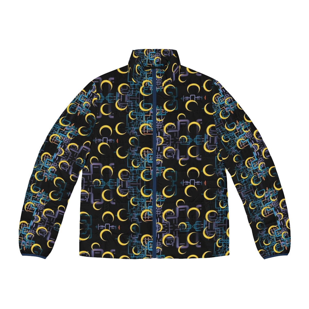 Dan Flashes Pattern Cool Tim Robinson Puffer Jacket