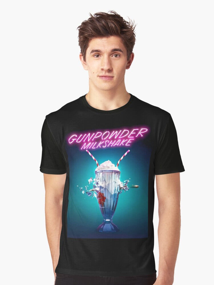 Gunpowder Milkshake graphic t-shirt featuring assassins, action, and sisterhood - Men