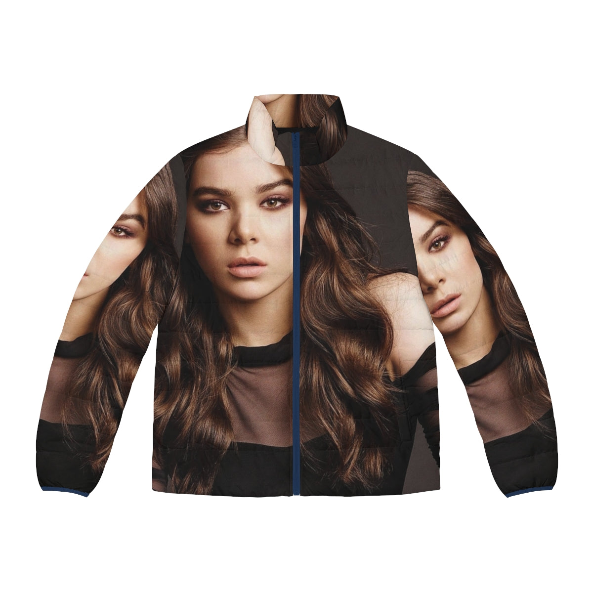 Hailee Steinfeld wearing a stylish puffer jacket