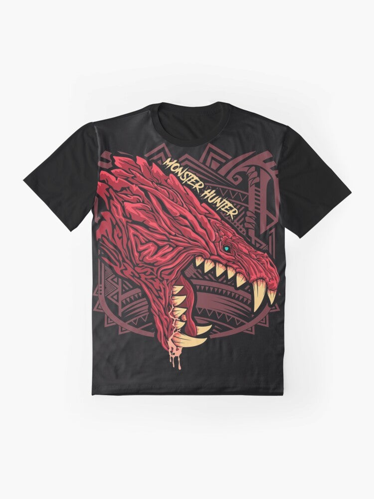 Odogaron Monster Hunter World Graphic T-Shirt - Flat lay