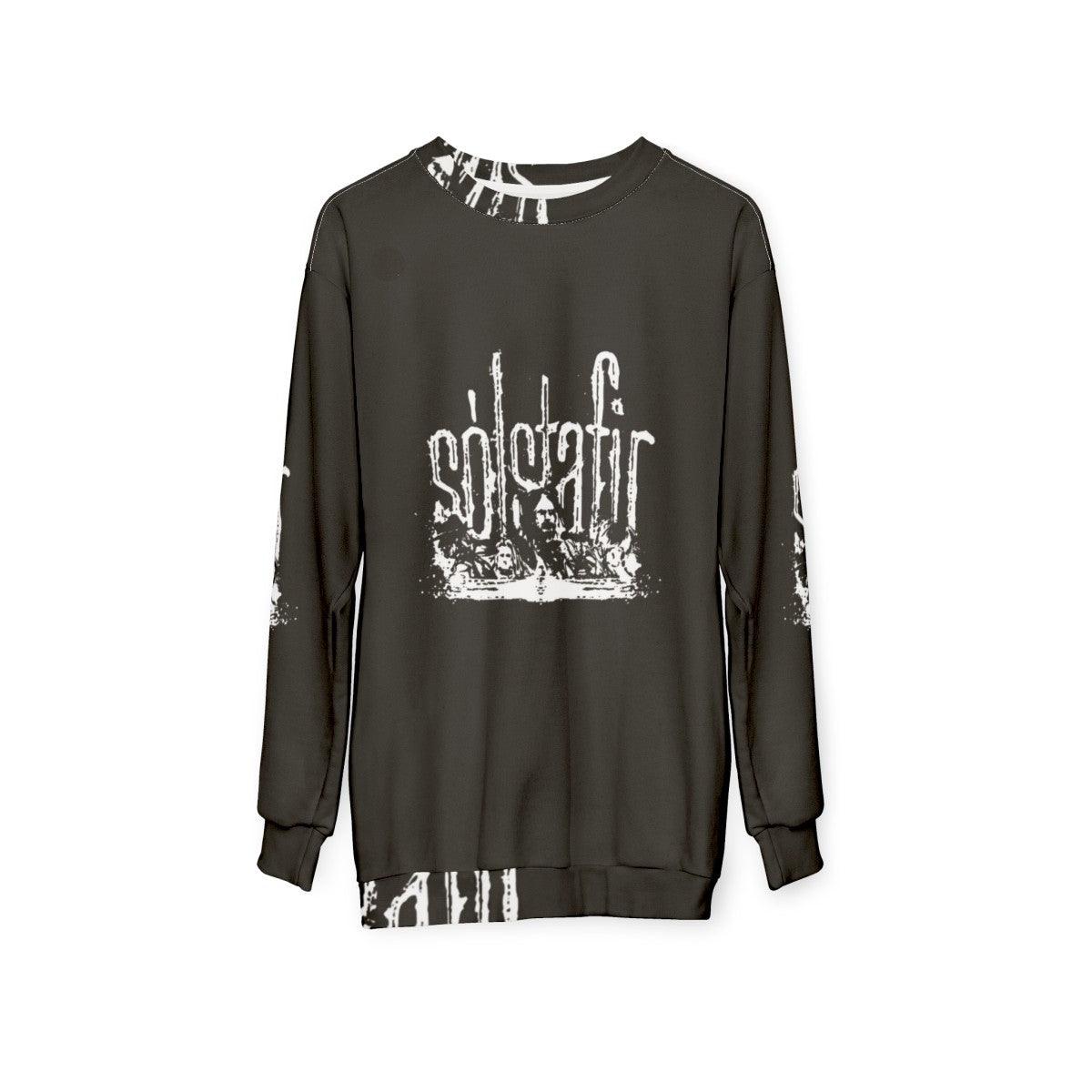 Solstafir Logo Black Metal Sweatshirt - hanging