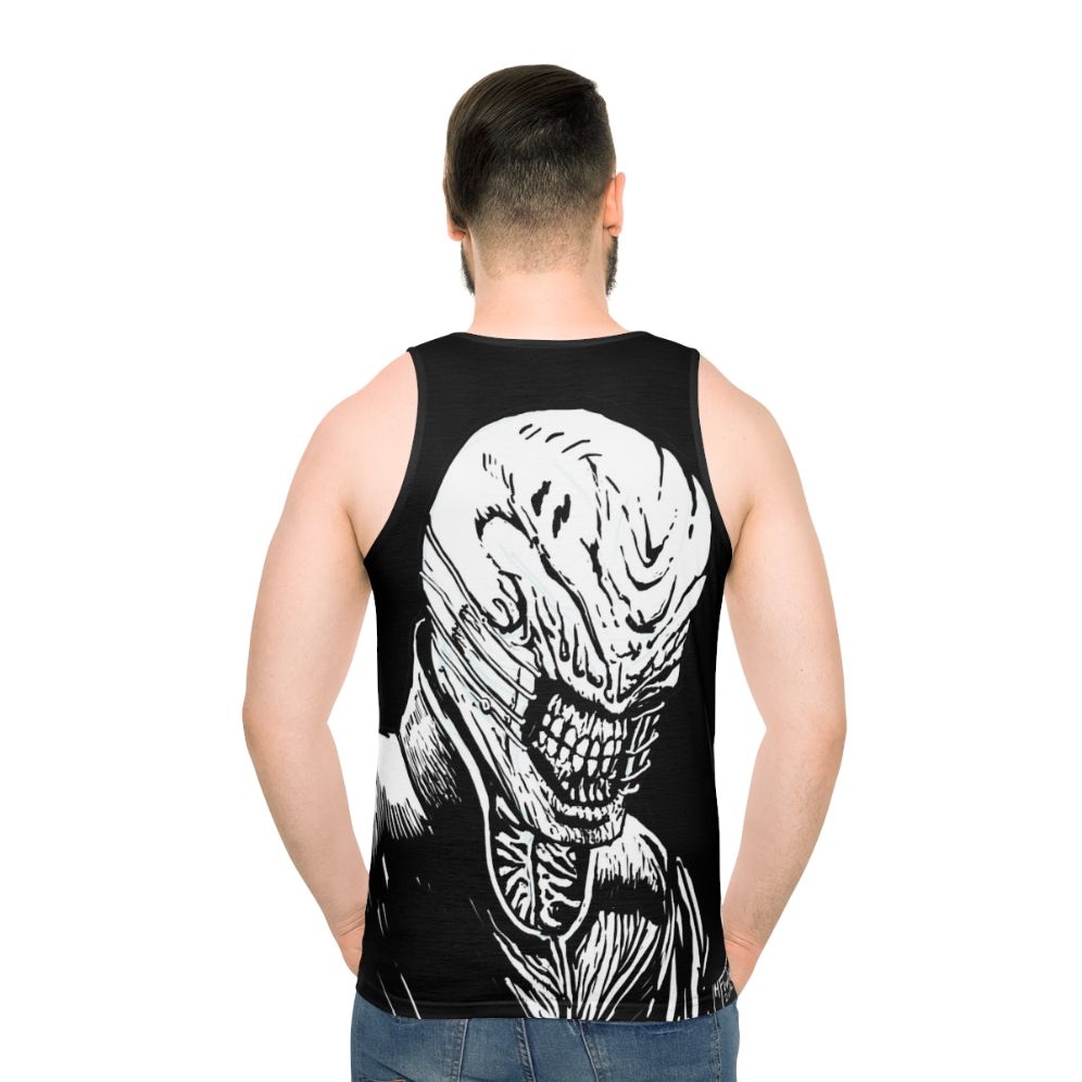 Hellraiser Chatterer Horror Unisex Tank Top - men back