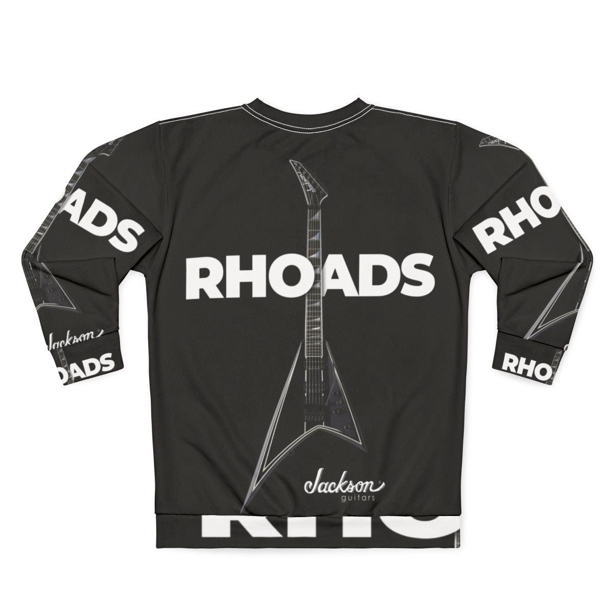 Jackson Rhoads Iconic Sweatshirt featuring guitar and heavy metal design - Back