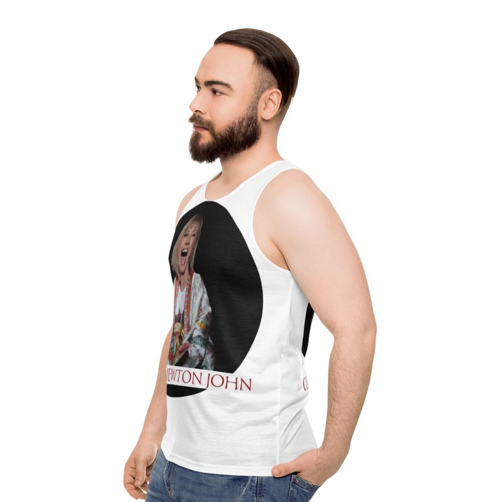 Olivia Newton-John Unisex Retro Tank Top - men side