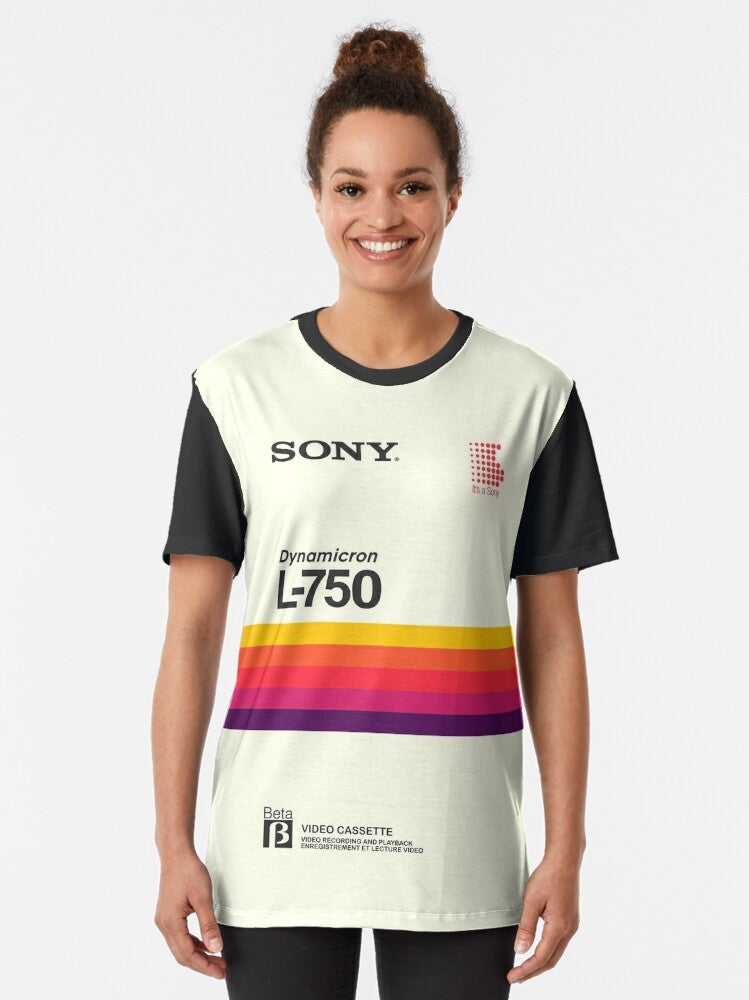 Retro Sony VHS and Betamax Graphic T-Shirt - Women