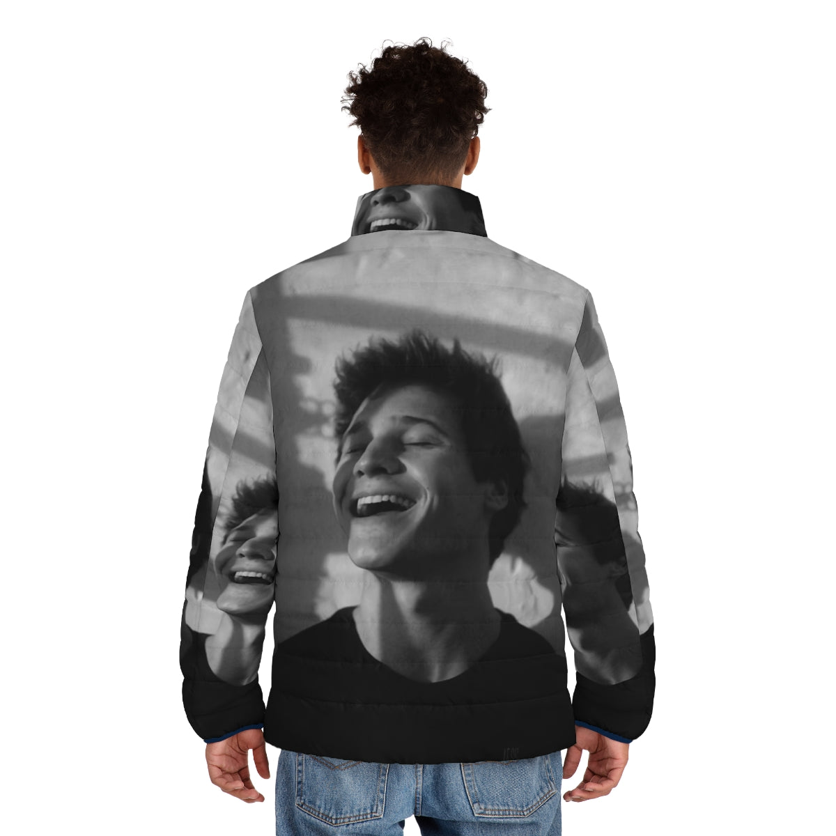 Wincent Weiss Smile Puffer Jacket - Vintage-Inspired Music Artist Design - men back