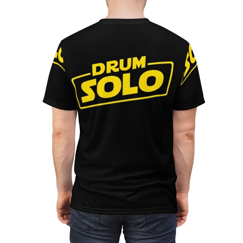 Drum Solo T-Shirt for Music Lovers and Drummers - men back