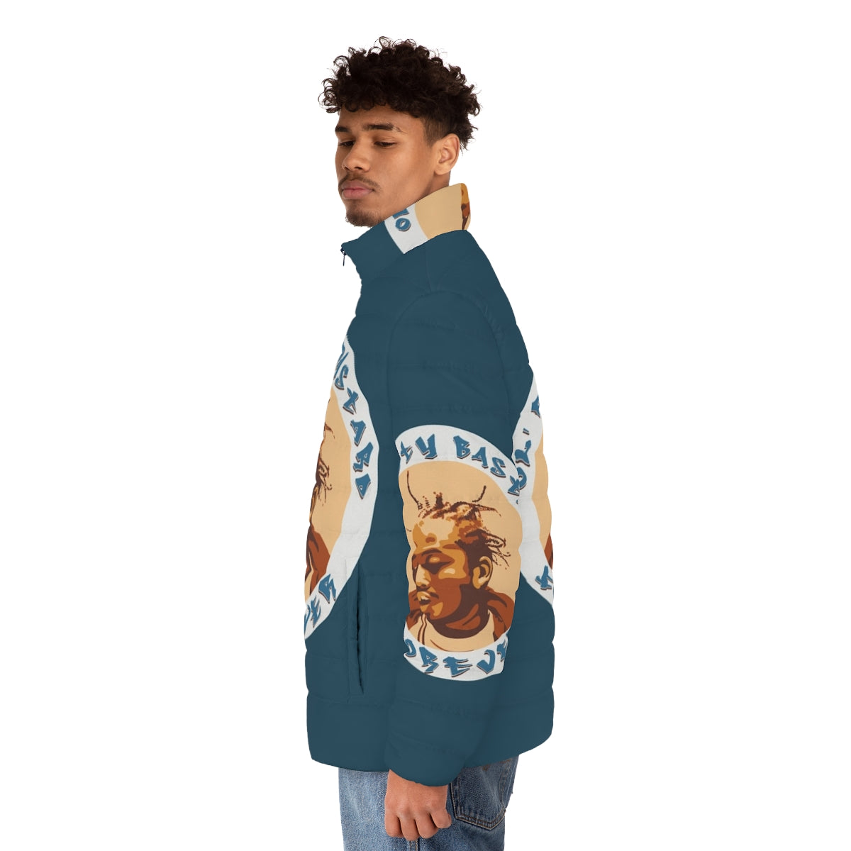 Ol Dirty Bastard Forever Tribute Puffer Jacket with focus on 90s East Coast hip hop - men side left