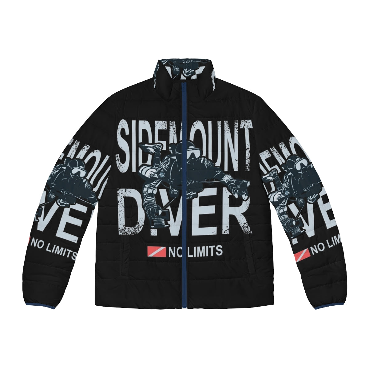 Sidemount diver tec diving puffer jacket for scuba diving enthusiasts