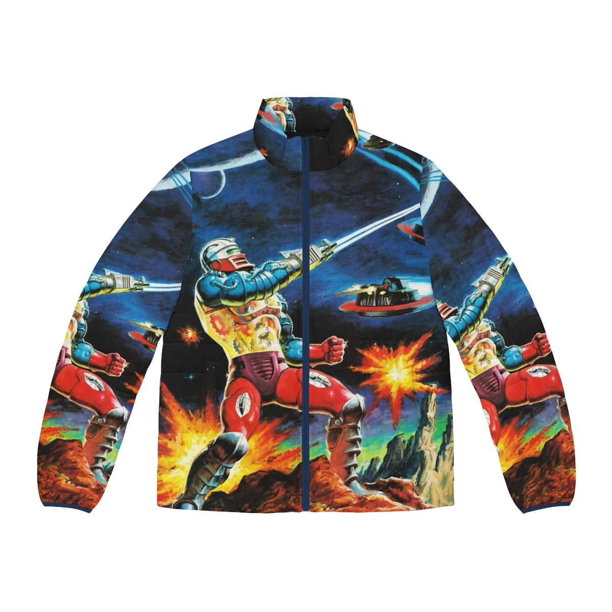 Masters of the Universe Puffer Jacket featuring He-Man and She-Ra characters