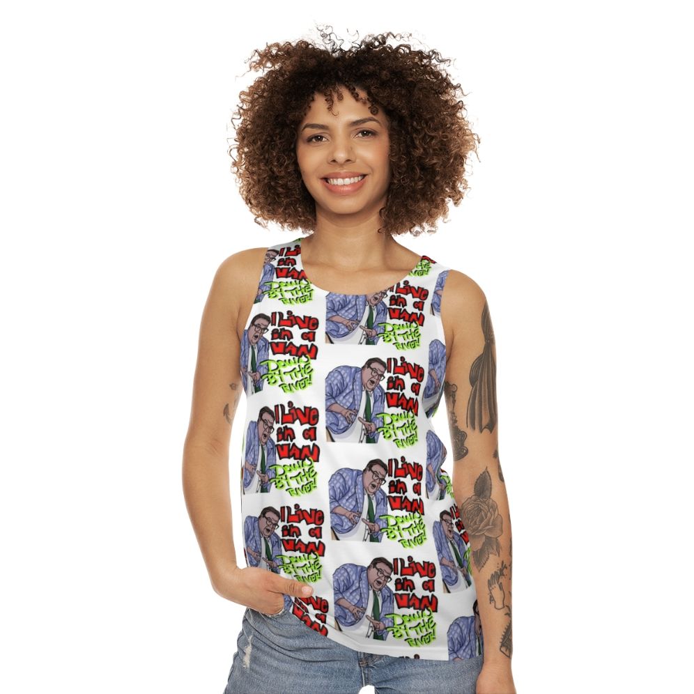 Matt Foley "Van Down by the River" Unisex Tank Top - women