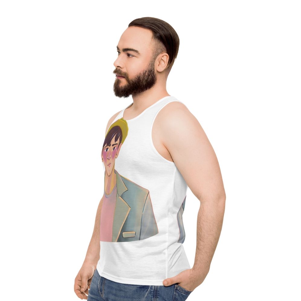 Heartstopper Charlie Spring Unisex Tank Top - men side