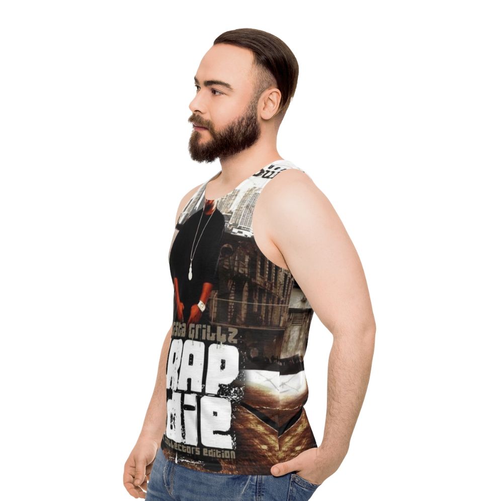 Vintage Trap Music Unisex Tank Top - men side