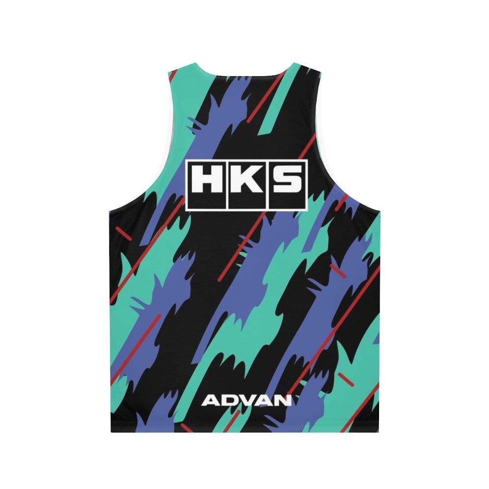 HKS Super Oil Retro Livery Unisex Tank Top - Back