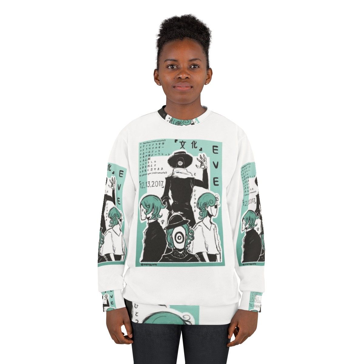 Eve Bunka Album Design Sweatshirt - Japanese Singer Merchandise - women