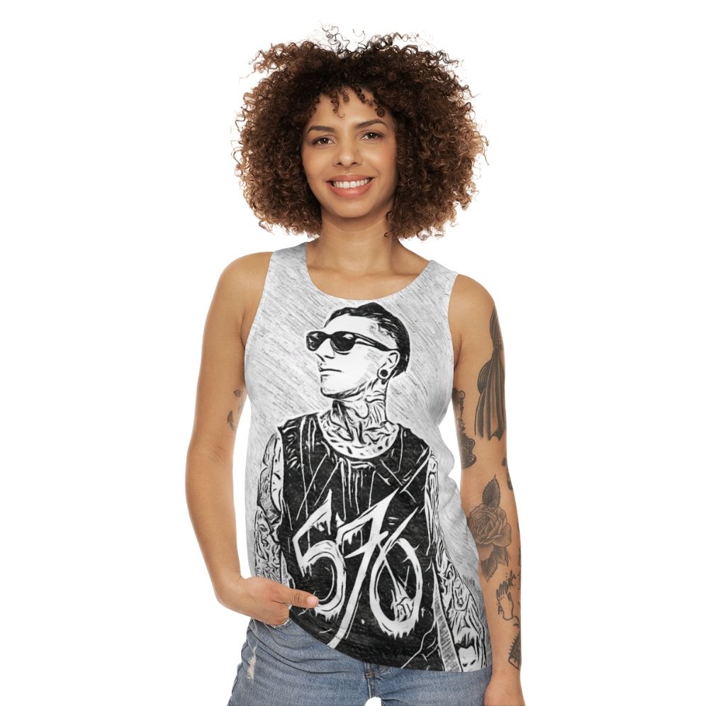 Chris Motionless MIW Unisex Band Tank Top - women