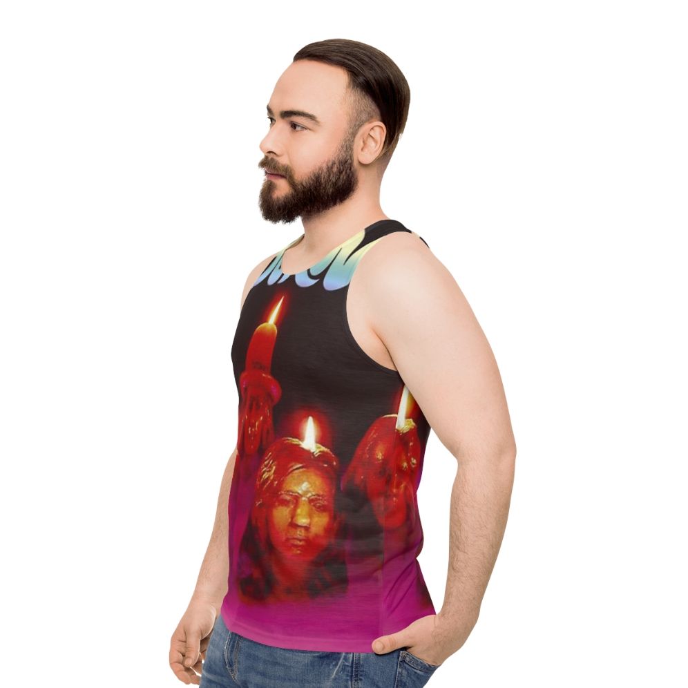 Burn Purple Unisex Tank Top - men side