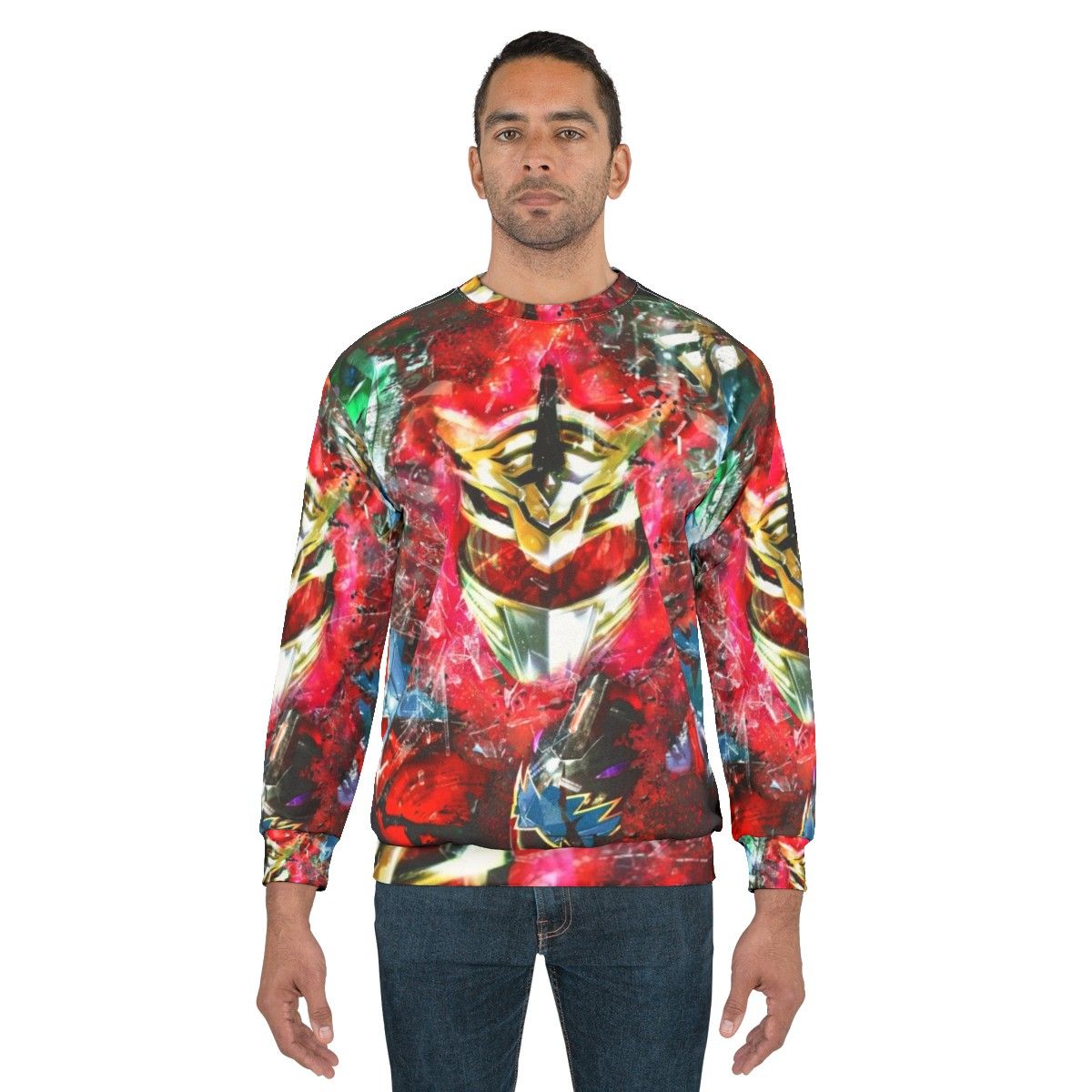 Lord Drakkon Power Rangers Sweatshirt with 90s Kids Shows, Turbo Zeo Ranger, and Dinosaur Themed Design - men