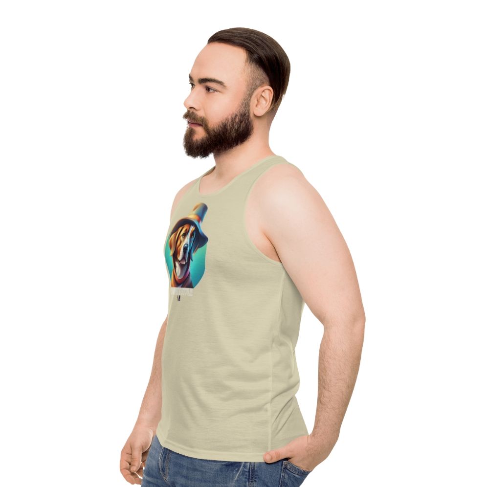 Fashionable unisex tank top for stylish pets - men side