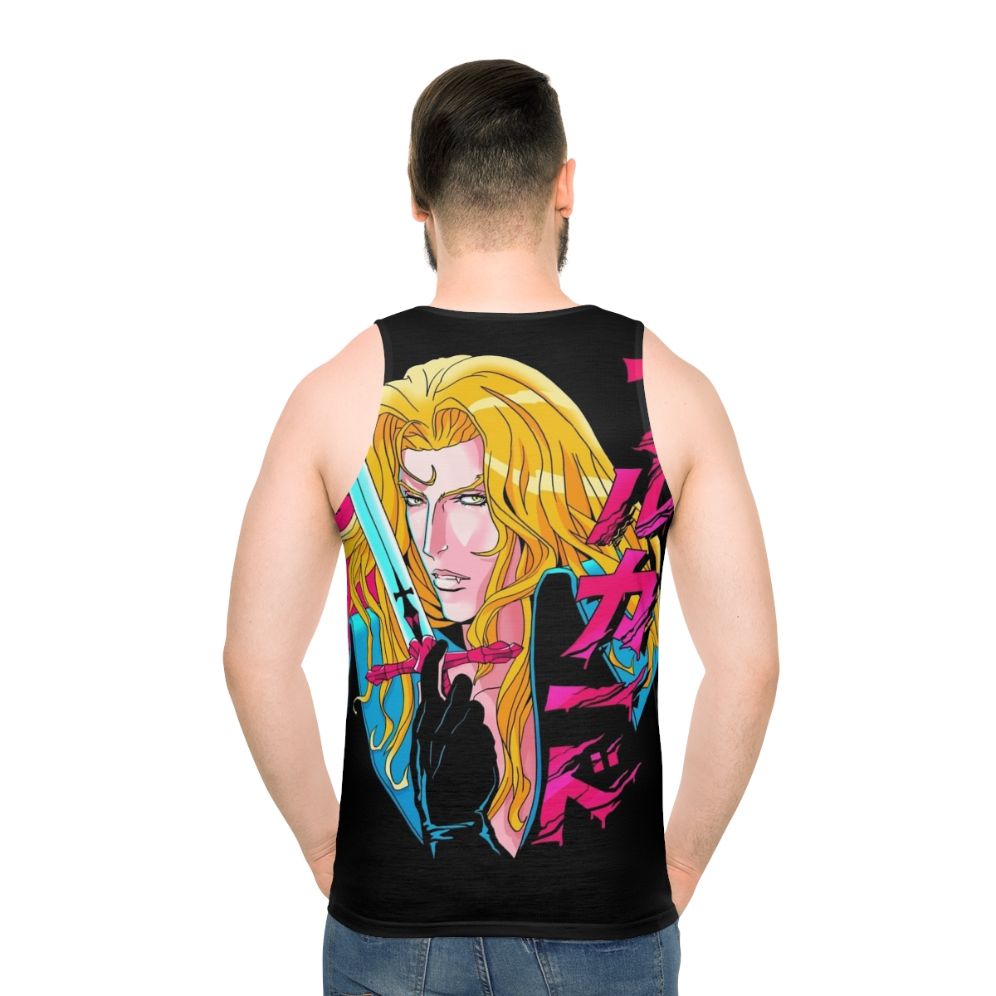 Alucard the Vampire Anime Castlevania Unisex Tank Top - men back