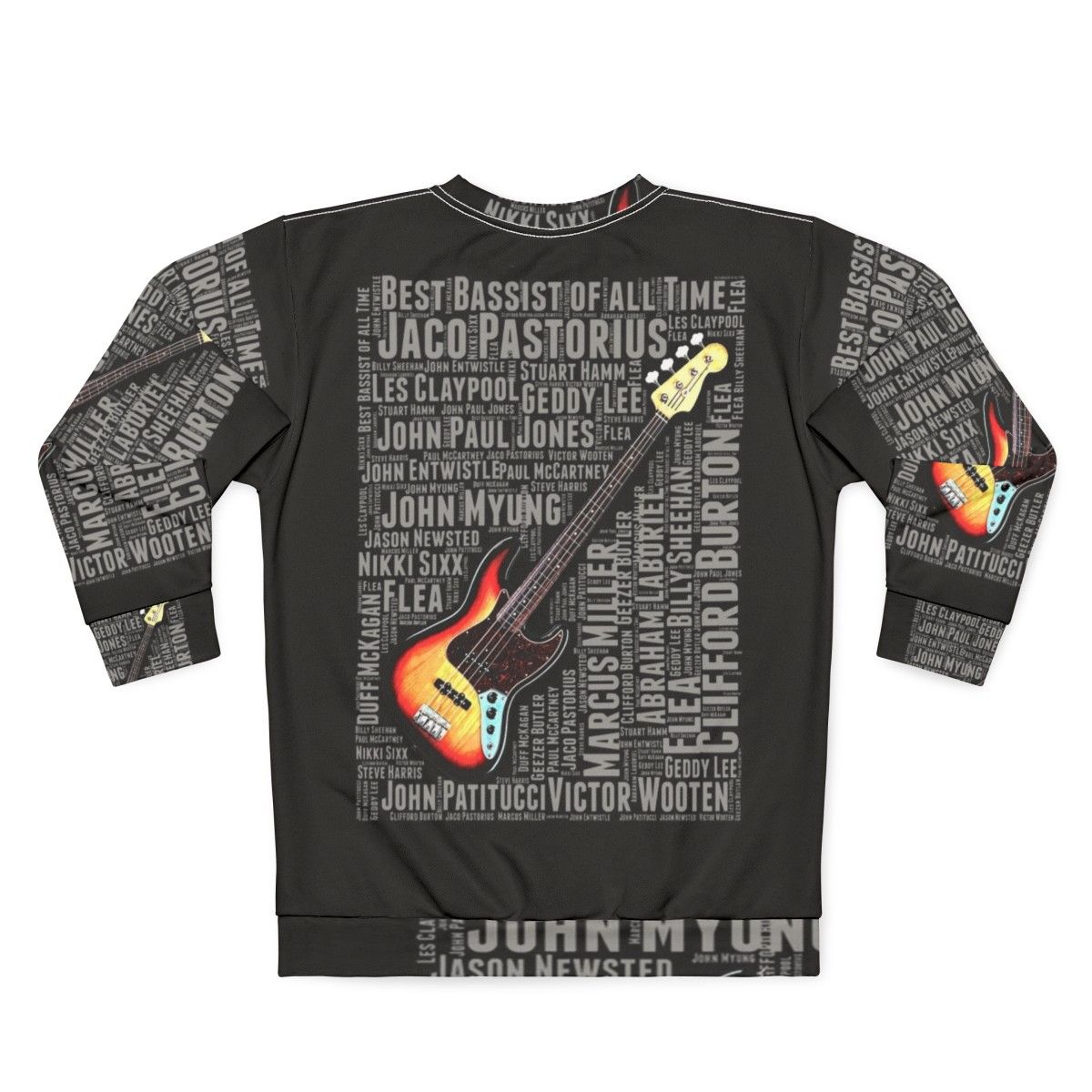 Best Bassist of All Time Sweatshirt - Back