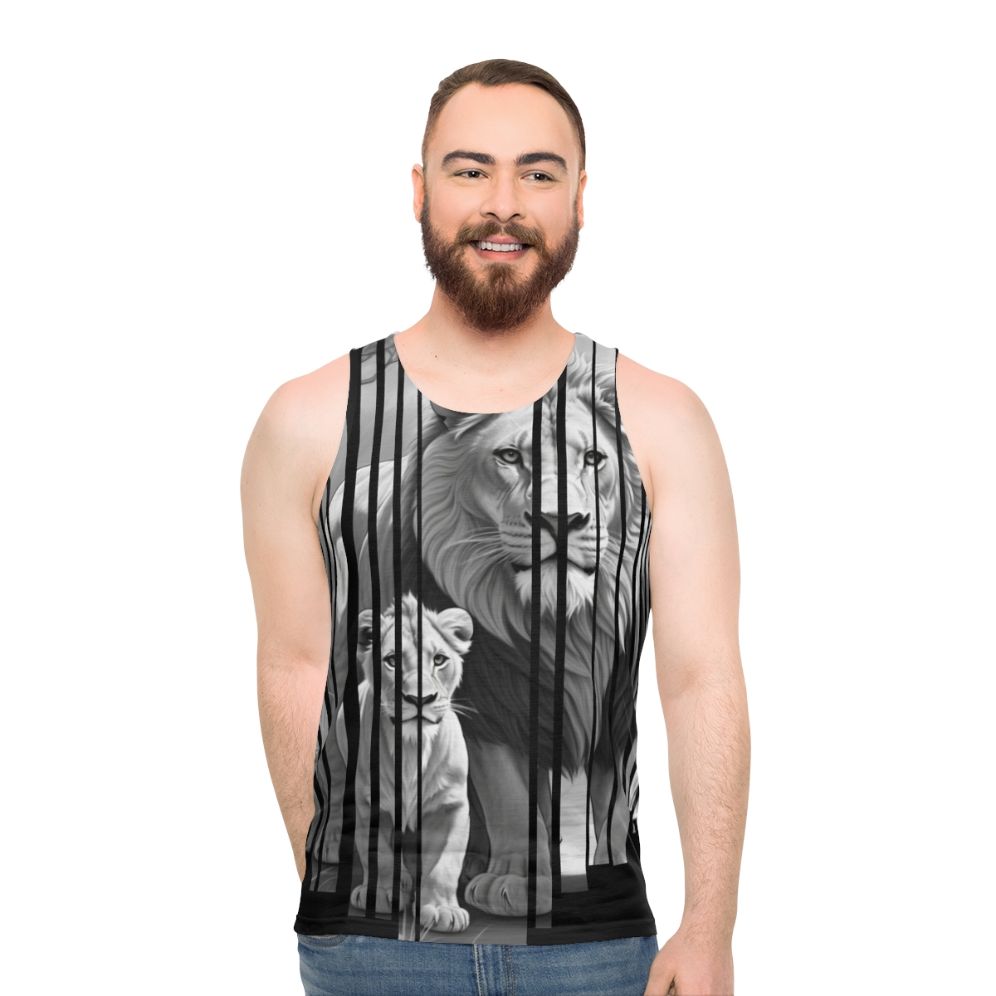 Jungle animals graphic tee for nature lovers - men