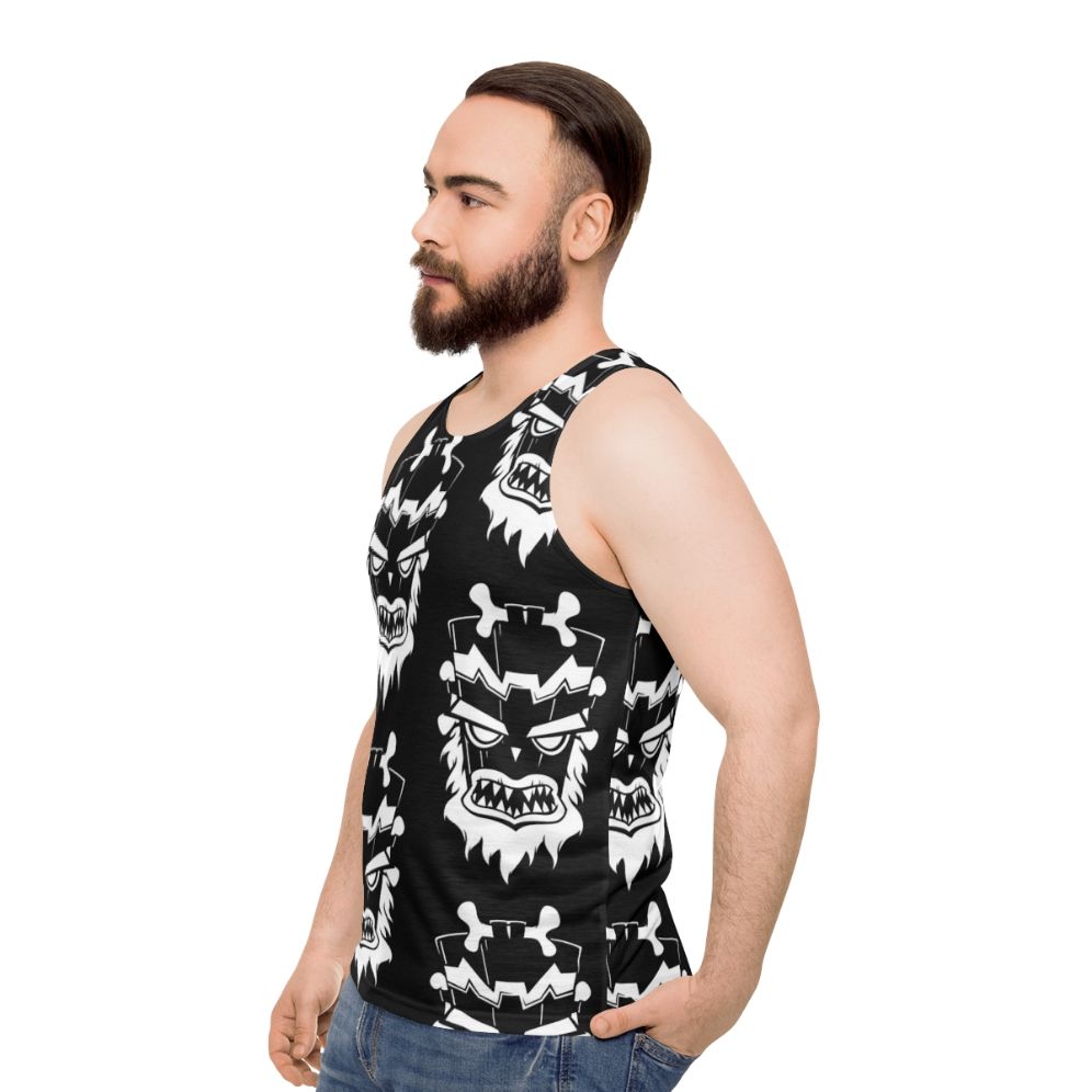 Game Over Unisex Crash Bandicoot Tiki Tank Top - men side