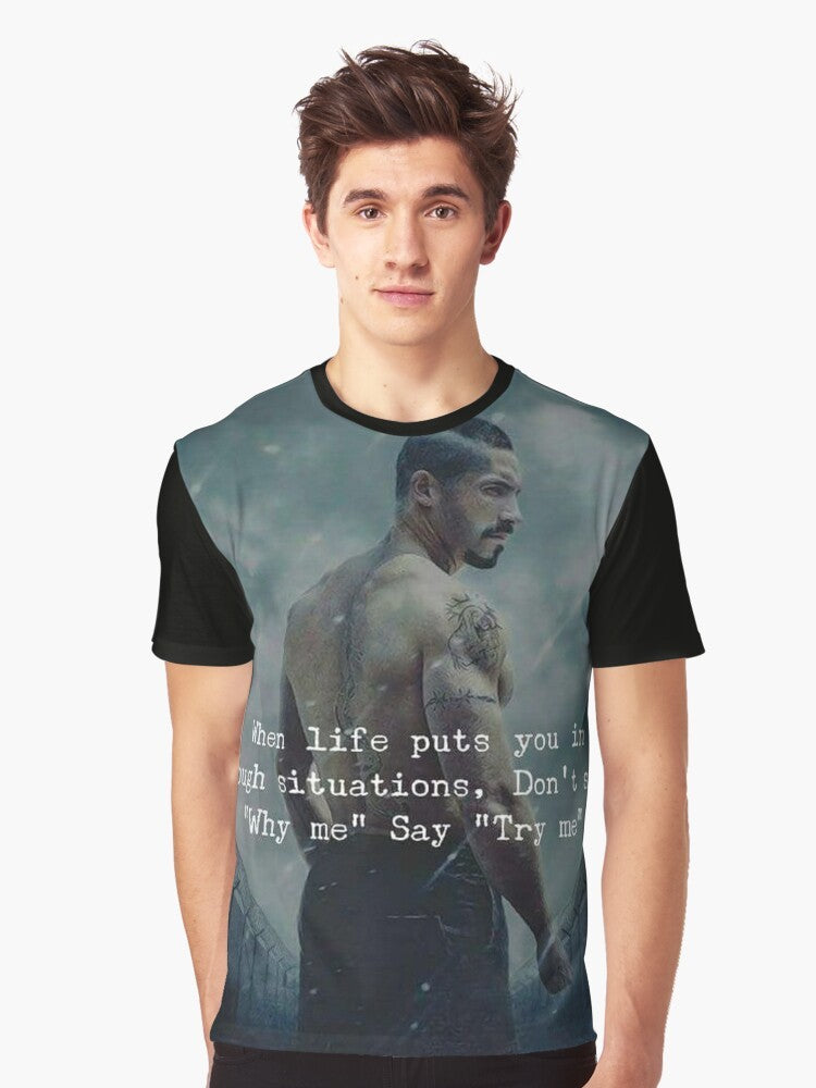 Yuri Boyka Graphic T-Shirt featuring the iconic actor Scott Adkins - Men