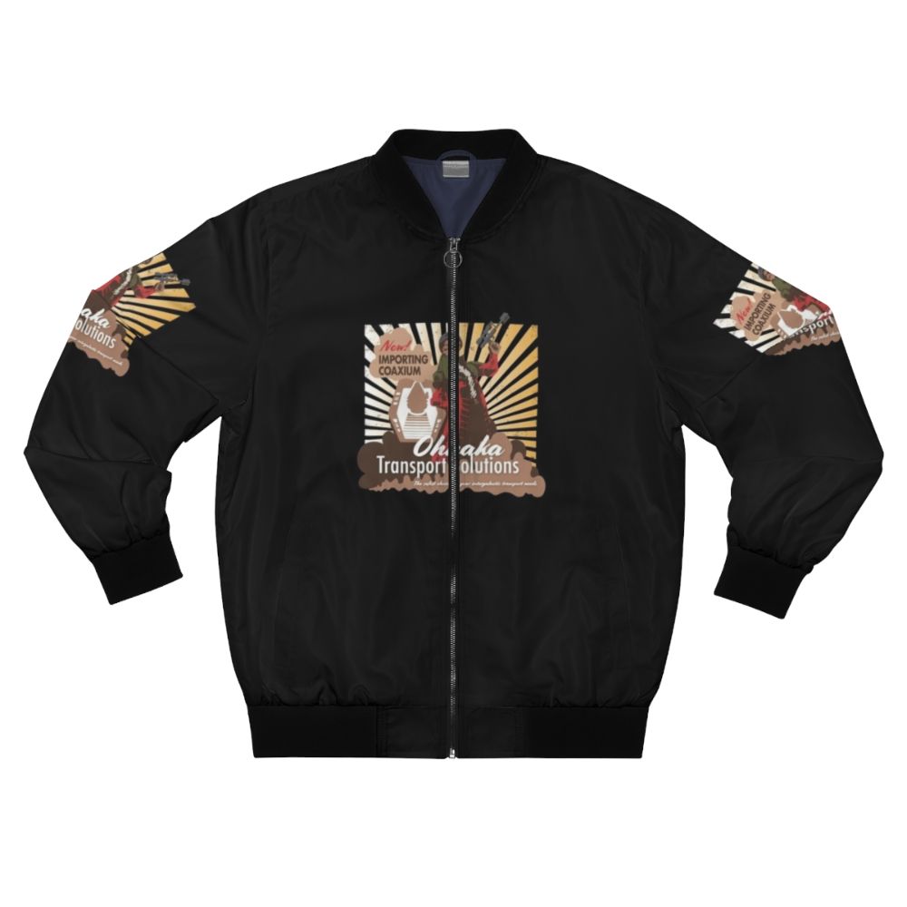 Star Wars Hondo Ohnaka Transport Solutions Bomber Jacket with Millennium Falcon and Galaxy's Edge elements