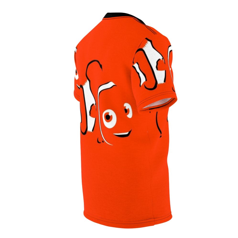 Nemo and Dory from the Finding Nemo/Finding Dory movies printed on an all-over-print t-shirt - men right