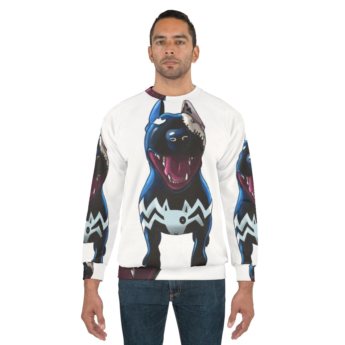 Superhero Supervillain Bullterrier Graphic Sweatshirt - men