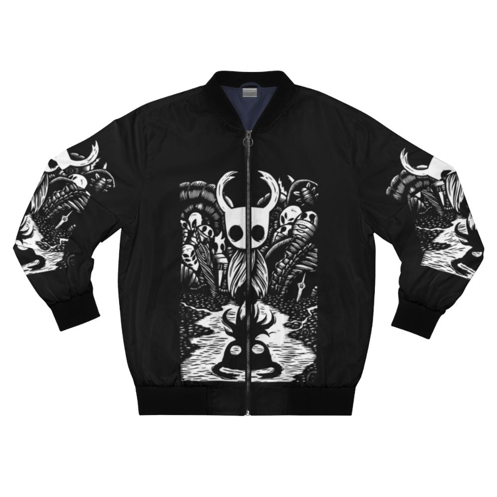 Hollow Knight graphic art bomber jacket for gamers