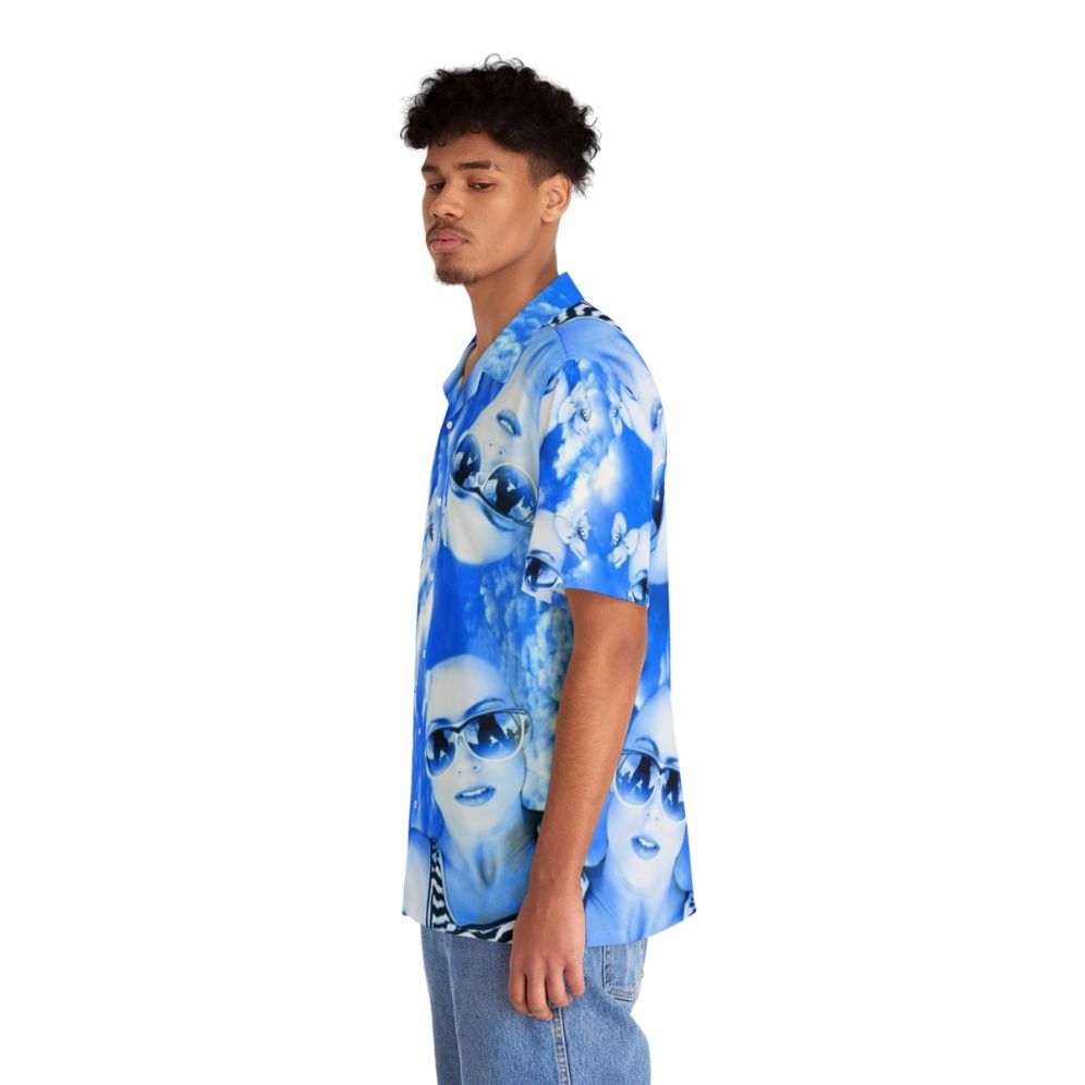 Skydiving Hawaiian Shirt with Colorful Abstract Patterns - People Left