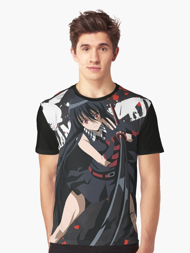 Akame Ga Kill Anime Graphic T-Shirt featuring characters like Tatsumi, Esdeath, and Akame - Men