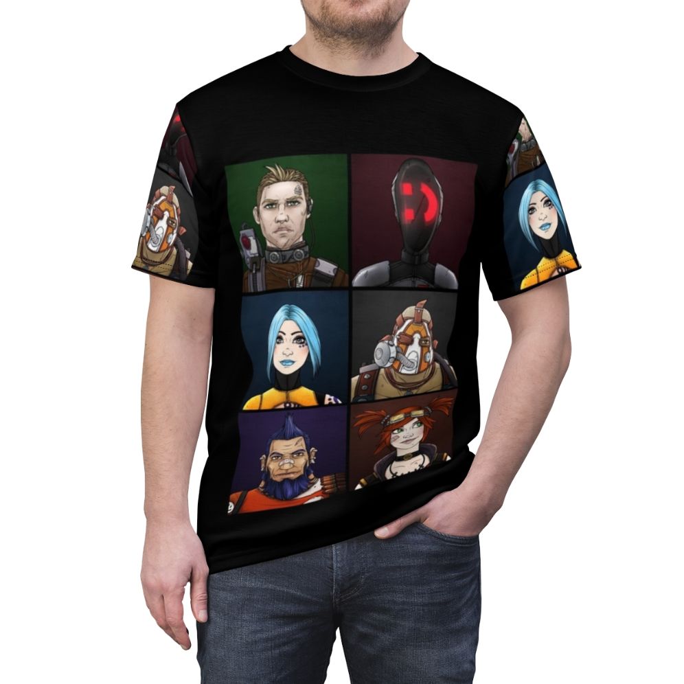 Borderlands Vault Hunters Inspired Fan Art T-Shirt - men front