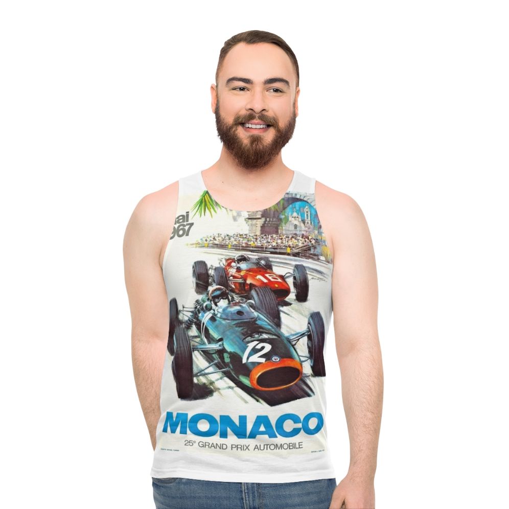 Vintage Monaco Grand Prix Racing Unisex Tank Top - men